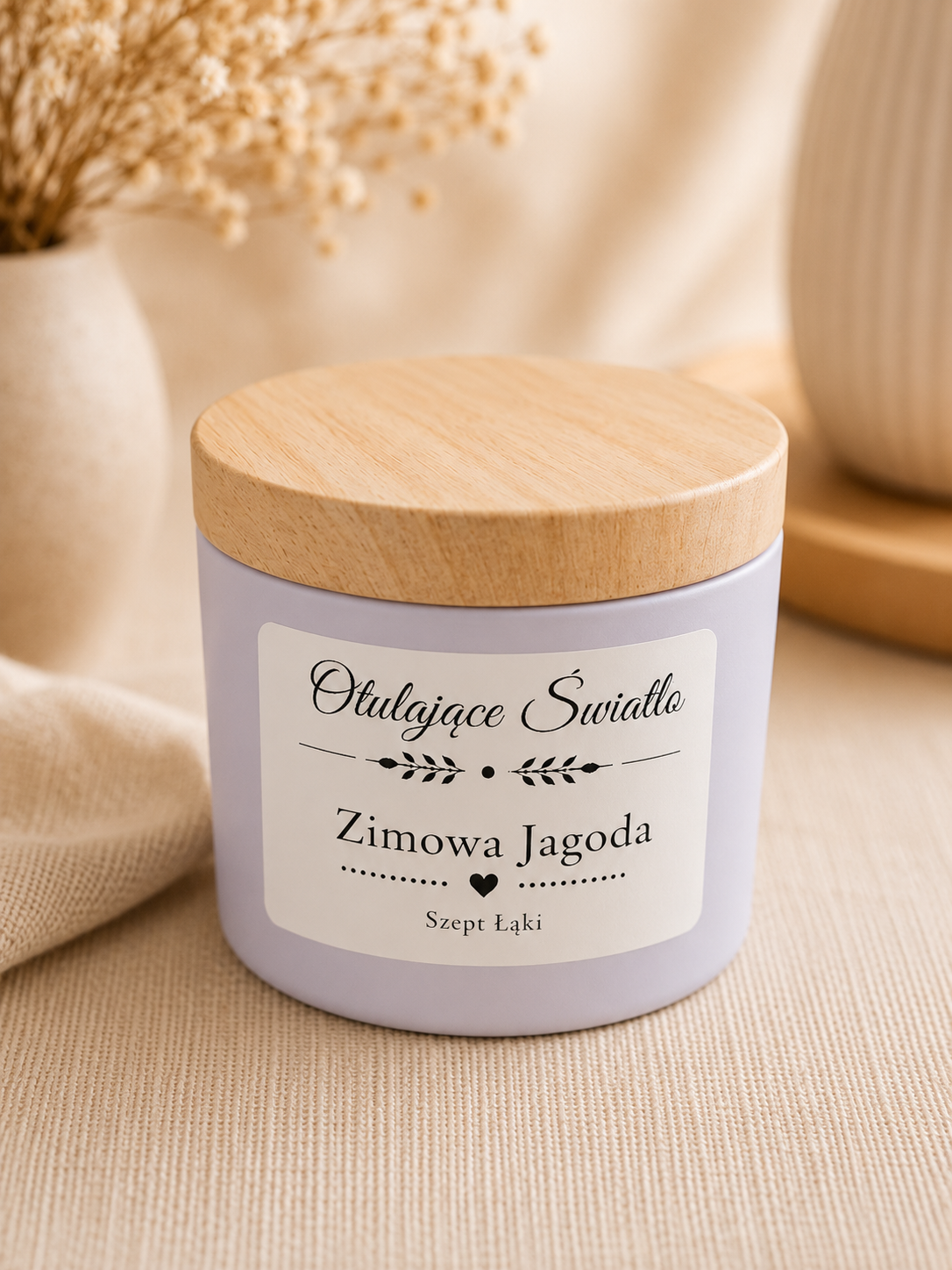 Zimowa Jagoda – Owocowy Zapach i Przytulna Atmosfera – naturalna świeca sojowa Szept Łąki