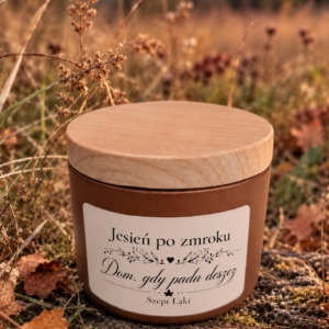 Dom, gdy pada deszcz – naturalna świeca sojowa na jesienne wieczory