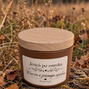 Wieczór w jesiennym ogrodzie – naturalna świeca sojowa na jesienne wieczory