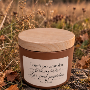 Żar pod popiołem – naturalna świeca sojowa na jesienne wieczory